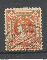 Germany Deutsches Reich Privater Stadtpost O 1891 Frankfurt Local City Post - Private & Lokale Post
