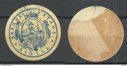 FINLAND FINNLAND City Of EKEN√ÑS Interesting Old Seal Stamp Siegelmarke NB! Tear! Please Look At Picture! - Autres & Non Classés