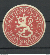 FINLAND FINNLAND Stadtverwaltung City Council Vignette Seal Stamp Siegelmarke - Sonstige & Ohne Zuordnung