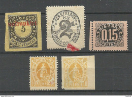 Deutschland Germany 1880-1890ies Privater Stadtpost Local City Post NB! Alle Defekt! All With Defects! - Private & Lokale Post