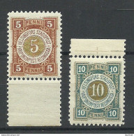 FINLAND 1890-1892 HELSINKI Local City Post Stadtpost MNH - Local Post Stamps