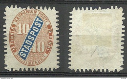 FINLAND HELSINKI 1866 Local City Post Stadtpost Helsinki (*) Perf 11 - Local Post Stamps