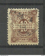 FINLAND HELSINKI 1884 Local City Post Stadtpost Helsinki O - Local Post Stamps
