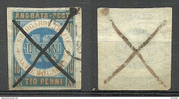 FINLAND HELSINKI 1874 Local City Post Stadtpost Helsinki 10 Pen Imperforated O - Lokale Uitgaven