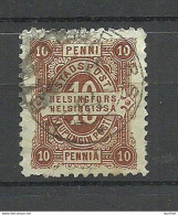 FINLAND HELSINKI 1884 Local City Post Stadtpost Helsinki O - Local Post Stamps