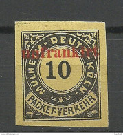 GERMANY 1888 KÖLN Privater Stadtpost Local City Post Privatpost 10 Pf. MNH OPT/Überdruck "unfrankirt" Postage Due - Correos Privados & Locales