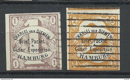GERMANY Privater Stadtpost Local City Post Privatpost Hamburg Ch. V. Diemen - Private & Lokale Post