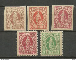 GERMANY O 1890 MAINZ Privater Stadtpost Local City Post * NB! Faults (thins) - Private & Local Mails