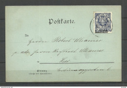 Germany Privatpost 1890ies Nürnberg Stadtpost Local City Post - Post Card Weichnachten Christms Neujahr - Private & Lokale Post