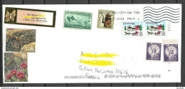 USA 2022 Cover To ESTONIA O Oklahoma City With Many Stamps - Storia Postale
