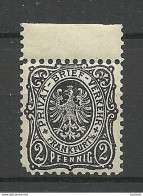 Deutschland Ca 1890 Lokaler Stadtpost Frankfurt Local City Post Privatpost 2 Pf MNH - Private & Local Mails