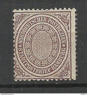 Germany Norddeutscher Postbezirk 1862 Michel 12 (*) Ohne Gummi/mint No Gum Stadtpostmarke City Post - Oblitérés