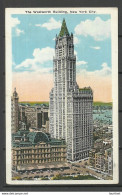 USA New York City The Woolworth Building Colored Post Card, Manhattan Post Card Co., Unused - Andere & Zonder Classificatie
