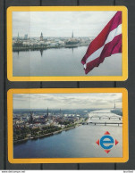 RIGA LATVIA 2019 Fahrkarten City Transport Card Tickets, 2 Various Designs - Sonstige & Ohne Zuordnung