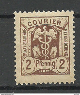GERMANY O 1890 Privater Stadtpost Local City Post 2 Pf MNH - Postes Privées & Locales