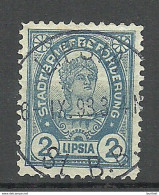 GERMANY O 1893 LIPSIA LEIPZIG Privater Stadtpost Local City Post 2 Pf O - Private & Local Mails