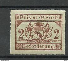 Deutschland Ca 1885 Lokaler Stadtpost MAINZ Local City Post MNH - Correos Privados & Locales
