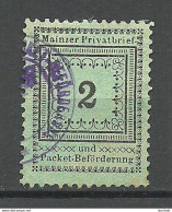Deutschland Ca 1885 Lokaler Stadtpost MAINZ Local City Post Paket-Beförderung O - Postes Privées & Locales