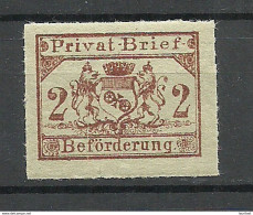 Deutschland Ca 1885 Lokaler Stadtpost MAINZ Local City Post * - Postes Privées & Locales