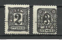 GERMANY Ca 1895 Local City Post LEIPZIG Privatpost Stadtpost With Overprint / Mit Überdruck * - Postes Privées & Locales