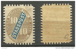 FINLAND HELSINKI 1868/70 Local City Post Stadtpost 10 Pen * - Local Post Stamps