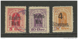 DENMARK 1887 RANDERS Lokalpost Local City Post With OPT Überdruck O - Local Post Stamps
