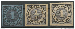 GERMANY Hamburg 1861/63 Local Courier Service City Post Hamburger Boten Th. Lafrenz Unused - Postes Privées & Locales