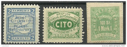 GERMANY Ca 1885/1895 Local City Post Stadtpost Courier Service HAMBURG Unused - Correos Privados & Locales