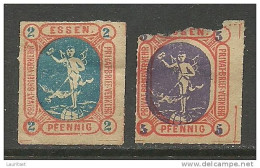 Deutschland Germany 1887/1888 Local City Post Privatpost ESSEN * - Private & Local Mails