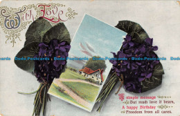 R097593 Greetings. With Love. Home. 1913 - World