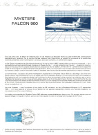 FRANCE    Document "Collection Historique Du Timbre Poste"    Mystere Falcon 900    N° Y&T  2372 - Documenten Van De Post