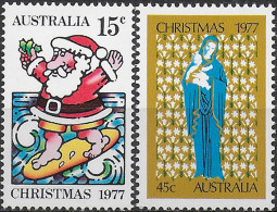 1977 Australia Christmas 2v. MNH SG. N. 655/56 - Other & Unclassified