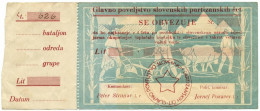 NON EMESSO CON MATRICE GLAVNO POVELJSTVO SLOVENSKIH PARTIZANSKIH ČET 1941 BB/BB+ - Other & Unclassified