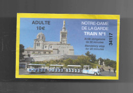 Biglietto Di Ingresso - Notre Dame De La Garde - Francia - Biglietti D'ingresso