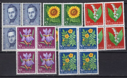 T3733 - SUISSE SWITZERLAND Yv N°684/88 ** Pro Juventute Bloc - Unused Stamps