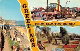 R097637 Greetings From Clacton On Sea. Multi View. Sapphire. 1977 - World