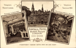 CPA London England, Imperial Hotel, Russell Square, Hotel Von Aussen Und Innen - Other & Unclassified