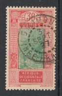 GUINEE - 1922-26 - N°YT. 91 - Gué à Kitim 30c Rouge-brique Et Vert - Oblitéré / Used - Gebraucht
