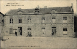 CPA Vecqueville Haute Marne, Rathaus Und Städtische Schule - Sonstige & Ohne Zuordnung