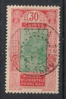 GUINEE - 1922-26 - N°YT. 91 - Gué à Kitim 30c Rouge-brique Et Vert - Oblitéré / Used - Usados