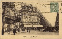 CPA Paris IX. Arrondissement Opéra, La Rue Lafayette - Altri & Non Classificati
