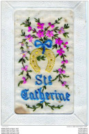CARTE BRODEE SAINTE CATHERINE - Embroidered