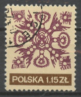 Pologne - Poland - Polen 1971 Y&T N°1942 - Michel N°2095 (o) - 1,15z Dentelle - Gebraucht