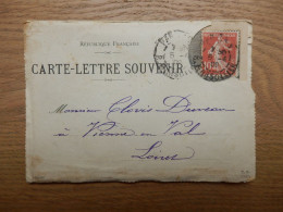 CARTE LETTRE SOUVENIR DEPLIANT PARIS 1909 - 1877-1920: Période Semi Moderne