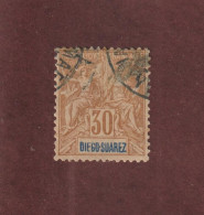 DIÉGO SUAREZ - 46 De 1893 - Oblitéré - Type Colonies . 30c. Brun - 2 Scan - Oblitérés