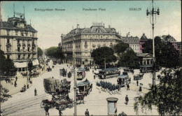 CPA Berlin Tiergarten, Königgrätzer Straße, Potsdamer Platz, Straßenbahnen - Other & Unclassified