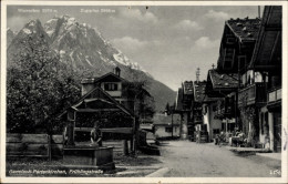 CPA Garmisch Partenkirchen In Oberbayern, Frühlingsstraße, Zugspitze - Other & Unclassified