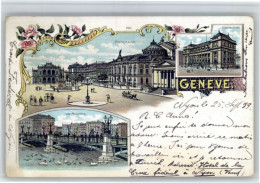 10849771 Genf GE Genf Place Neuve Hotel Postes Mouettes Bruecke X  - Autres & Non Classés