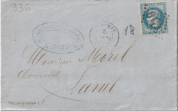 G.C 3219  / N°  29 B  ROUEN    POUR  LAVAL   MAYENNE - 1849-1876: Classic Period