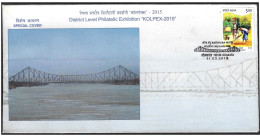 India 2015 Howrah Bridge,Architecture,Rabindra Nath Tagore,Heritage, Sp Cover (**) Inde Indien - Cartas & Documentos